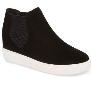 Steve Madden Ladies Wedge Sneakers Suede Leather Upper Size 7 Sultan Sul0291